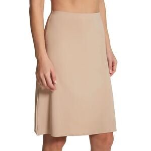 MeMoi CSP20022 22 Inch High-Waisted Bonded Half Slip, Nude, Size XL 0173